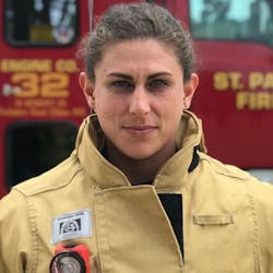 St. Paul, MN, firefighter Sarah Reasoner.
