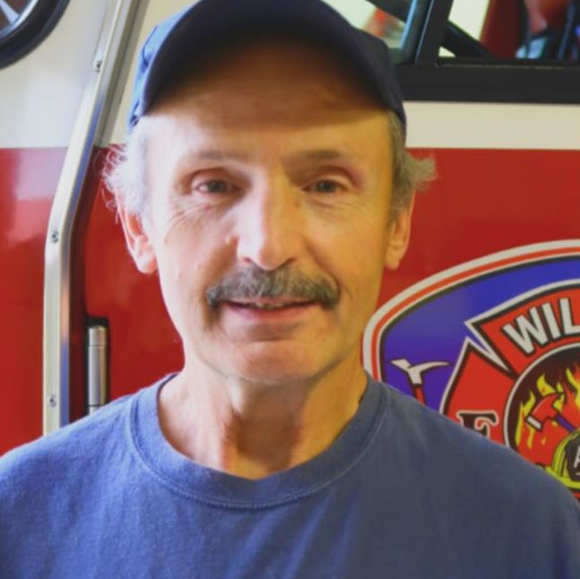 Willow firefighter Roger DeLongchamp.