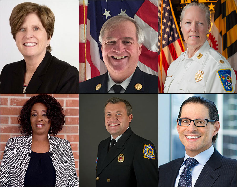Top row: New board members (from left) Lorraine Carli, Kevin Quinn and Joanne Rund. Bottom row: New advisory committee members (from left) Faith Swan, Thomas Jenkins and David Levy.