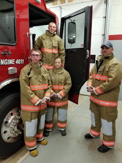 Members of the Jacobstown, NJ, Fire Company received new state-of-the-art turnout gear during the 2019 MSA Globe Gear Giveaway. Members of the Jacobstown, NJ, Fire Company received new state-of-the-art turnout gear during the 2019 MSA Globe Gear Giveaway.