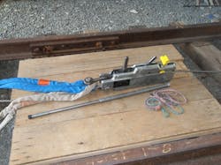 This griphoist is an example of a device that can be utilized to provide a controlled lift as well as the lowering of an object. This griphoist is an example of a device that can be utilized to provide a controlled lift as well as the lowering of an object.