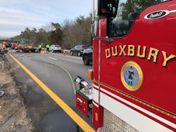 Emergency social media messages include weather warnings and, as shown here, posts from accident scenes, which can be beneficial to commuters. Emergency social media messages include weather warnings and, as shown here, posts from accident scenes, which can be beneficial to commuters.