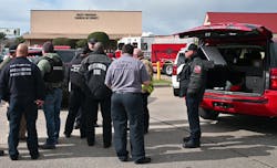 White Settlement Assistant Fire Chief Brandon Logan assumed command at his chief's vehicle early into the incident. White Settlement Assistant Fire Chief Brandon Logan assumed command at his chief's vehicle early into the incident.