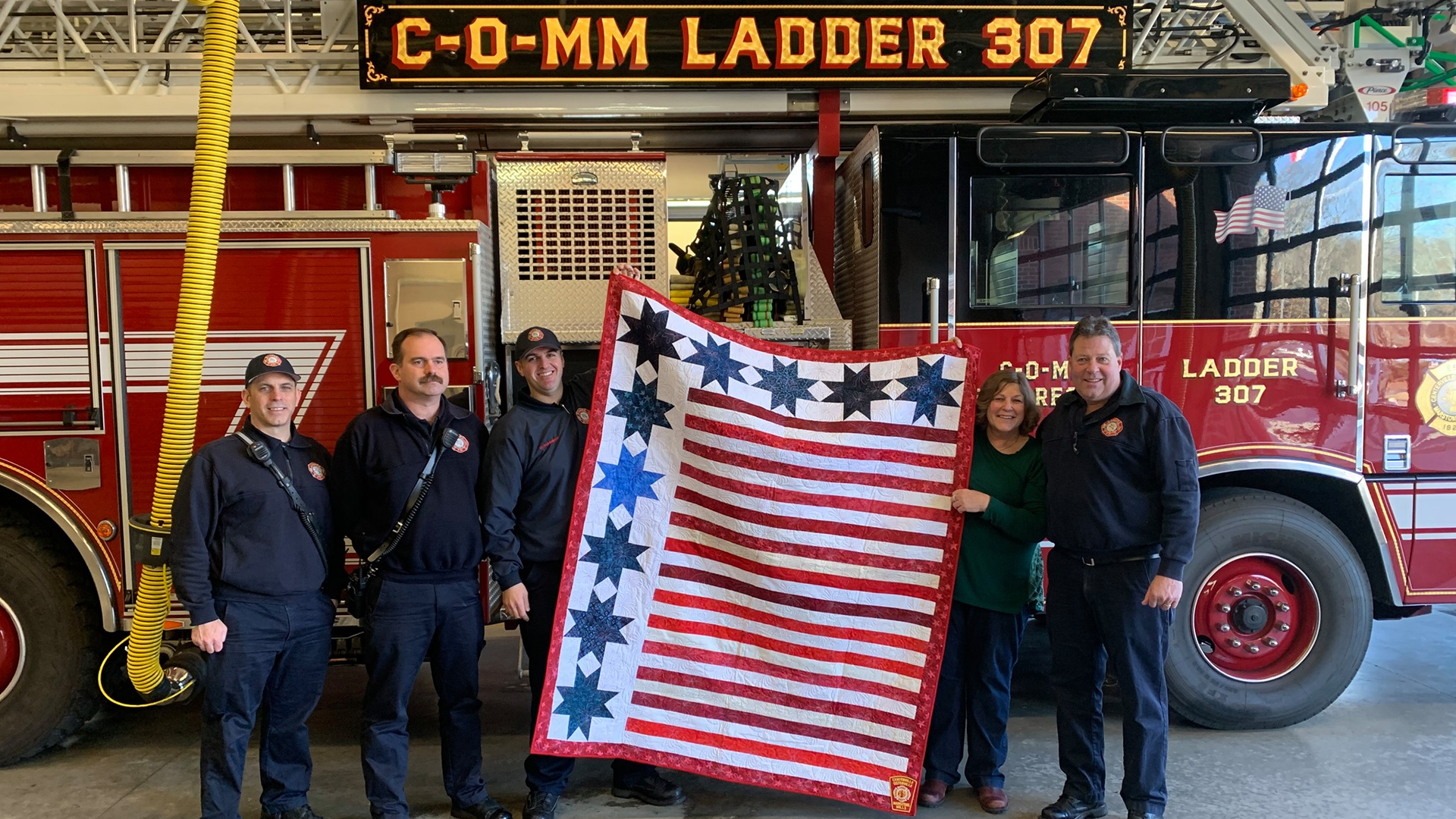 Rollene Hutchinson created 12 quits for members of the Centerville-Osterville-Marstons Mills Fire Department.