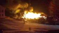 Five firefighters from two departments were injured battling a structure blaze in Middlefield, NY, late Wednesday. Five firefighters from two departments were injured battling a structure blaze in Middlefield, NY, late Wednesday.