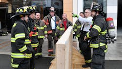 Firefighters from more than 11 departments used a soon-to-be-demolished mall in Hanover, MA, to conduct a massive, two-day training session this pas weekend.
