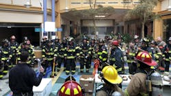 Firefighters from more than 11 departments used a soon-to-be-demolished mall in Hanover, MA, to conduct a massive, two-day training session this pas weekend.