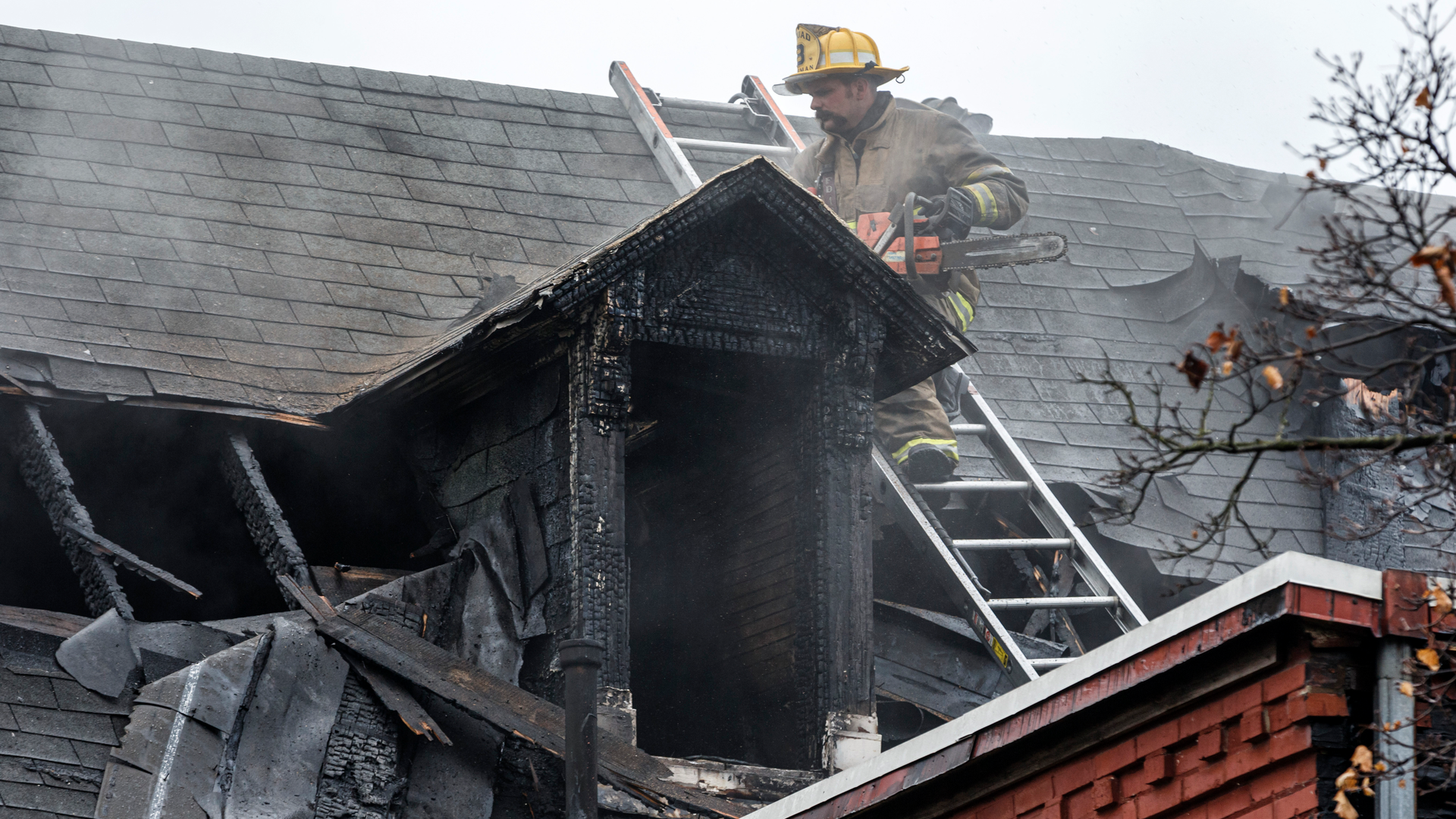 Harrisburg, PA, crews battled a two-alarm duplex fire Thursday.