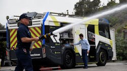 The Los Angeles Fire Department will become the first in North America to operate an electric apparatus after announcing Monday it had agreed to buy a new customized vehicle from Austrian-based manufacturer Rosenbauer.