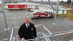 Massachusetts State Fire Marshal Peter Ostroskey at a training facility in Bridgewater that was once an addiction treatment center. Massachusetts State Fire Marshal Peter Ostroskey at a training facility in Bridgewater that was once an addiction treatment center.