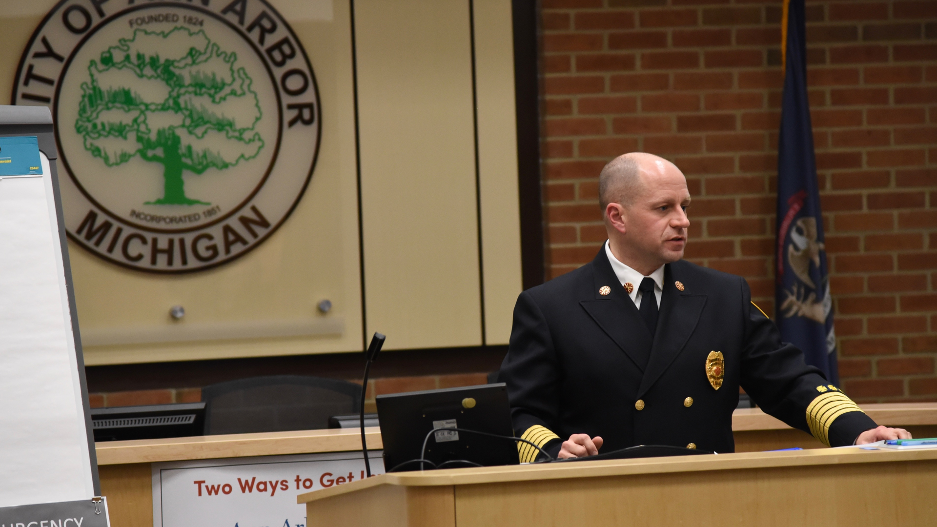 Ann Arbor, MI, Fire Chief Mike Kennedy.