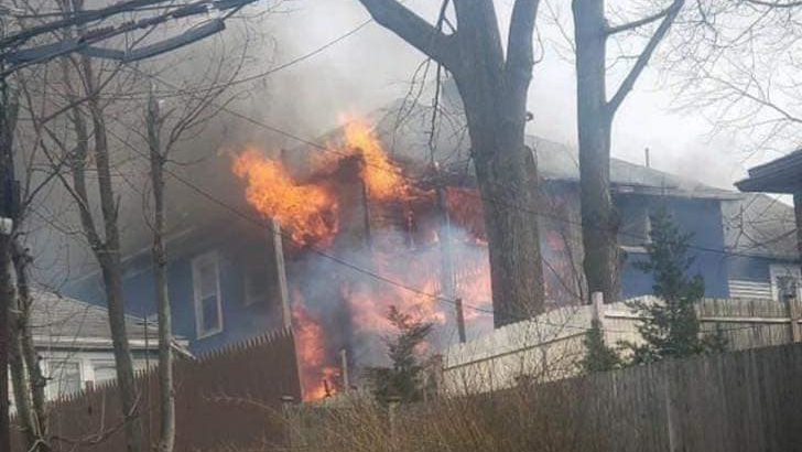 Good Will volunteer firefighter Eric Hill Sr. and his family lost his home in a three-alarm blaze in Newburgh, NY, on Feb. 20.