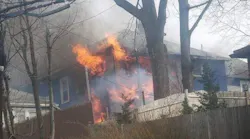 Good Will volunteer firefighter Eric Hill Sr. and his family lost his home in a three-alarm blaze in Newburgh, NY, on Feb. 20.