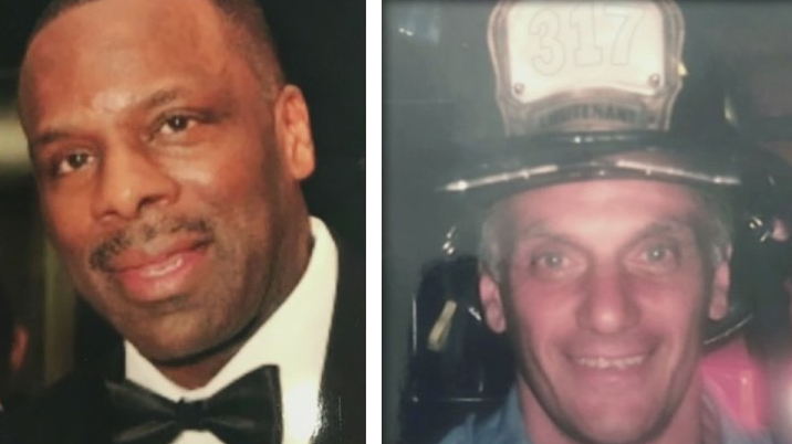 FDNY firefighter Richard Jones (left) and Lt. Paul Deo Jr.
