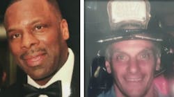 FDNY firefighter Richard Jones (left) and Lt. Paul Deo Jr. FDNY firefighter Richard Jones (left) and Lt. Paul Deo Jr.
