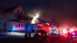 A Springfield, MA, firefighter was injured battling a blaze at a vacant house Wednesday. A Springfield, MA, firefighter was injured battling a blaze at a vacant house Wednesday.