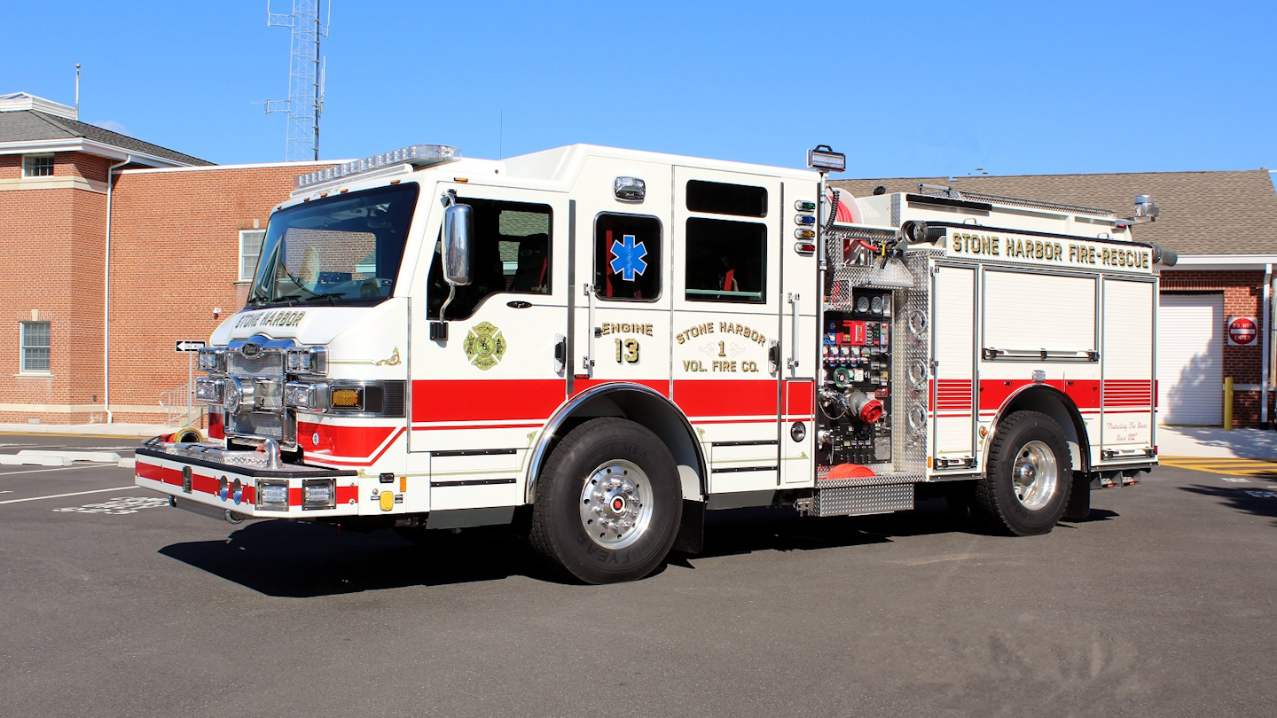 Stone Harbor NJ Volunteer Fire Department Custom Pumper Firehouse