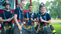 The Brighton Fire Department in Rochester, NY, is a combination department that has 70 active volunteers.
