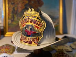 With the creation of more than 15,000 shields under his belt, Bob Stella is the most sought-after helmet-shield painter in the country. With the creation of more than 15,000 shields under his belt, Bob Stella is the most sought-after helmet-shield painter in the country.