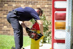 Depending on the water-main size, it’s possible to get more water out of a hydrant beyond a single outlet. Attaching a gate valve to at least one additional outlet allows for expansion of supply lines. Depending on the water-main size, it’s possible to get more water out of a hydrant beyond a single outlet. Attaching a gate valve to at least one additional outlet allows for expansion of supply lines.