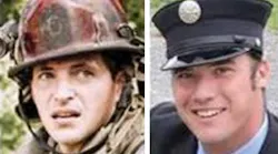 York City, PA, firefighters Ivan Flanscha (left) and Zachary Anthony died in a building collapse March 22, 2018.