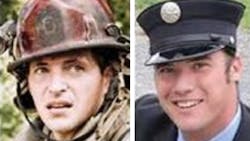 York City, PA, firefighters Ivan Flanscha (left) and Zachary Anthony died in a building collapse March 22, 2018.