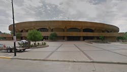 Century II, a convention and events center in Wichita, KS, has been turned into a drive-through decontamination area for emergency vehicles as part of the battle against the coronavirus pandemic. Century II, a convention and events center in Wichita, KS, has been turned into a drive-through decontamination area for emergency vehicles as part of the battle against the coronavirus pandemic.
