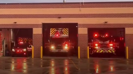 Watch WI Firefighters Flash Lights in Pandemic Solidarity Firehouse