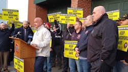 Demonstrators gather in front of Fire Station 11 in New Bedford, MA, last month to protest its decommissioning. Demonstrators gather in front of Fire Station 11 in New Bedford, MA, last month to protest its decommissioning.