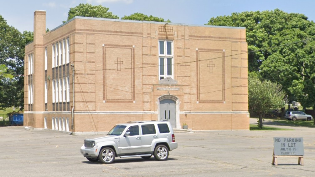 The former St. Mary's school in Quincy, MA.