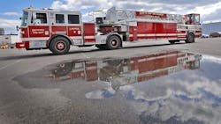 Quincy, MA, firefighters get training on the department's new tiller truck, which requires a firefighter to steer the rear wheels down the city's narrow streets Quincy, MA, firefighters get training on the department's new tiller truck, which requires a firefighter to steer the rear wheels down the city's narrow streets