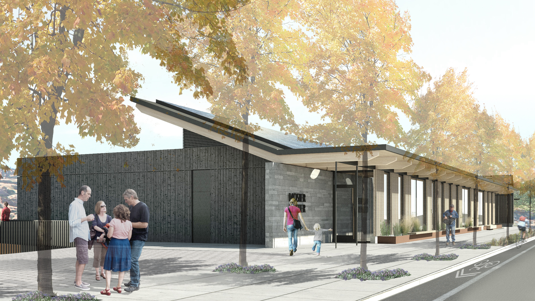 In Mosier, OR, a solar array will provide electricity to the fire station portion of a mixed-use facility during the day and send any surplus to the electric grid.