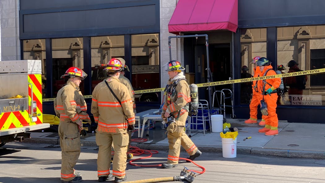 Syracuse, NY, Fire Department&apos;s hazardous material team responded to a 9-1-1 call about a potentially toxic package that caused the evacuation of a city post office building Monday.