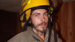 Montcalm, WV, Volunteer Fire Department firefighter Zach Blankenship.