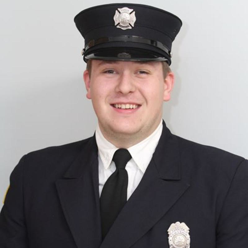 Forsyth Township, MI, firefighter Ben Lauren.