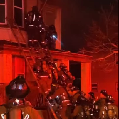 Buffalo 2nd Story House Fire Rescue (ny)