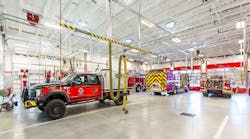 The Cortez, CO, Fire Department utilizes a vehicle exhaust (VEX) removal system. The Cortez, CO, Fire Department utilizes a vehicle exhaust (VEX) removal system.
