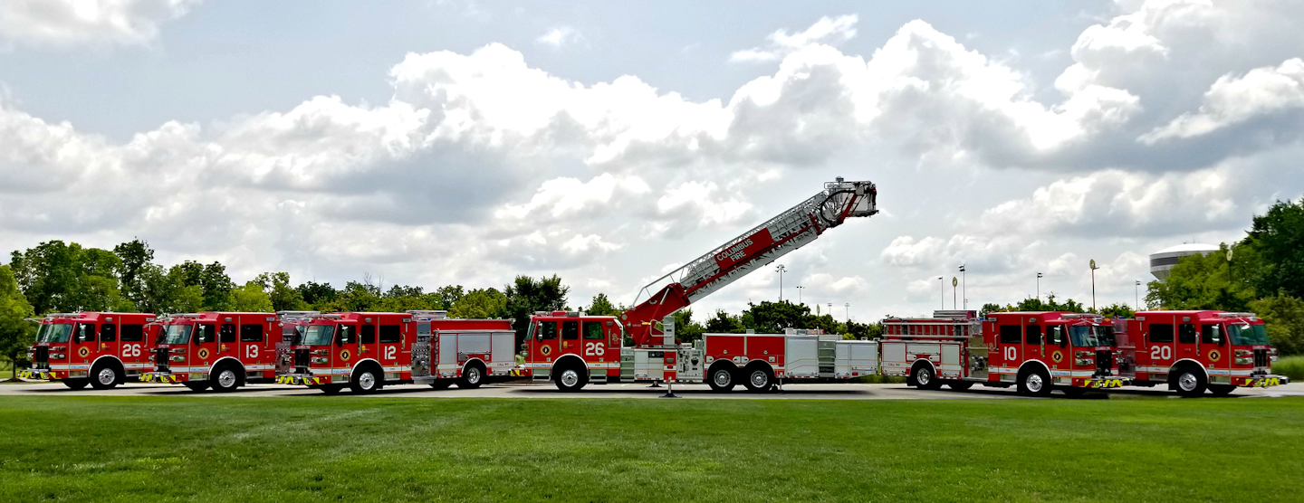 Sutphen Delivers Six New Rigs to Columbus, OH, Division of Fire Firehouse