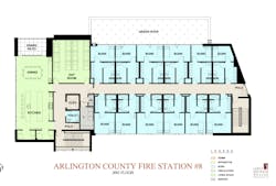 The second floor is home to a large exercise room while the third floor includes 12 bunk room suites. The second floor is home to a large exercise room while the third floor includes 12 bunk room suites.