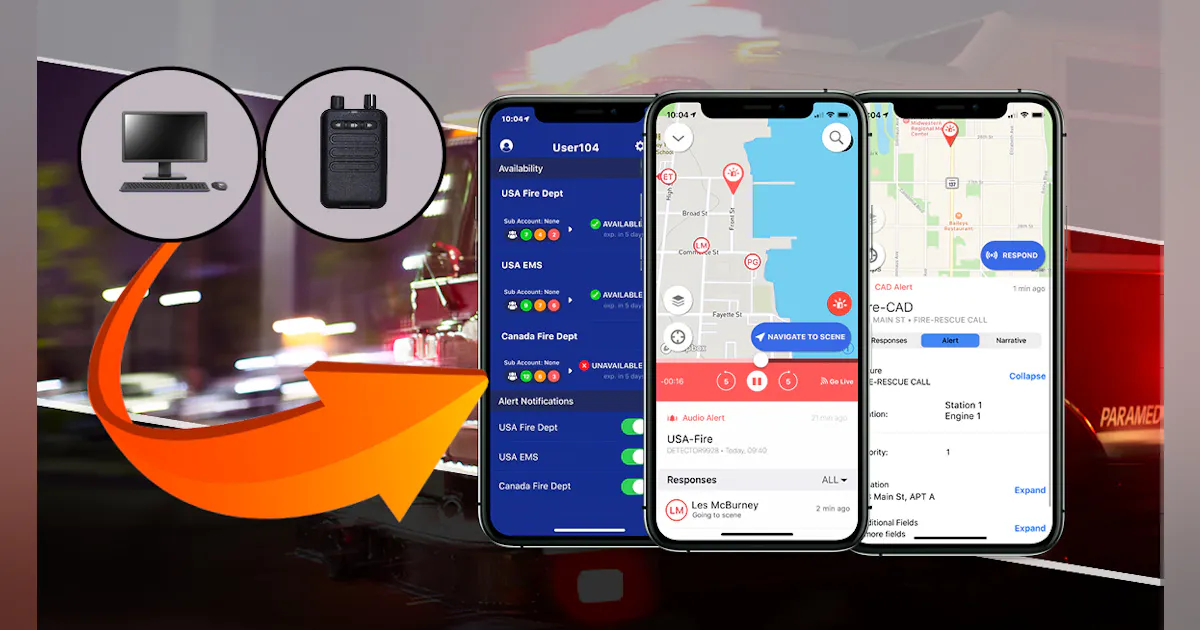 Audio and CAD Dispatch to Wireless Devices | Firehouse