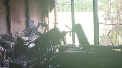 Volunteer firefighter Joe Lott was helping with cleanup efforts after tornadoes struck Barnwell County, GA, when his house caught fire April 13. Volunteer firefighter Joe Lott was helping with cleanup efforts after tornadoes struck Barnwell County, GA, when his house caught fire April 13.