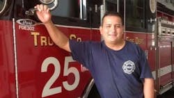 Chicago firefighter Mario Araujo.