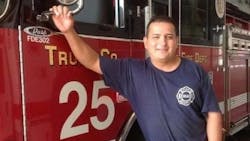 Chicago firefighter Mario Araujo.