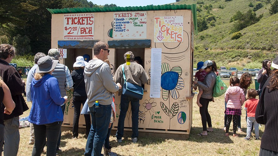 Muir Beach, CA, Volunteer Fire Department's annual barbecue fundraiser in 2017. This year's 48th annual event on May 24 has been cancelled, and the department is exploring alternate dates later in the year.