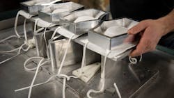 Face masks set on the materials being used to finish them at Duro-Last in Saginaw, MI. Duro-Last is manufacturing isolation gowns and face masks to help the high demand of PPE products during the coronavirus outbreak. Face masks set on the materials being used to finish them at Duro-Last in Saginaw, MI. Duro-Last is manufacturing isolation gowns and face masks to help the high demand of PPE products during the coronavirus outbreak.