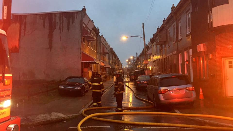 Despite 'aggressive firefighting and rescue efforts' by Philadelphia crews, two children were killed in a fire that broke out in a two-story rowhouse in the city's Strawberry Mansion section early Monday.