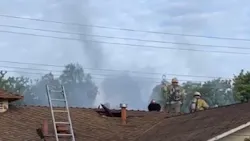 An Orange County, CA, firefighter suffered a leg injury while battling a fatal residential blaze in Rossmoor early Monday.
