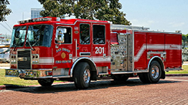 San Diego Firefighters Mechanics Rescue Trapped Bicyclist