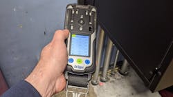 Because meters can determine whether an area is flammable, toxic or corrosive, they lead to a determination in choice of PPE. Because meters can determine whether an area is flammable, toxic or corrosive, they lead to a determination in choice of PPE.