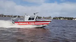 Lake Assault Boats has delivered this 26-foot fire and rescue craft to the Owasco Fire Department in Auburn, NY to serve on Owasco Lake, one of upstate NY’s Finger Lakes.